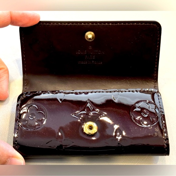 💎Louis Vuitton Monogram Vernis 4 Ring Key Case - Picture 2 of 6